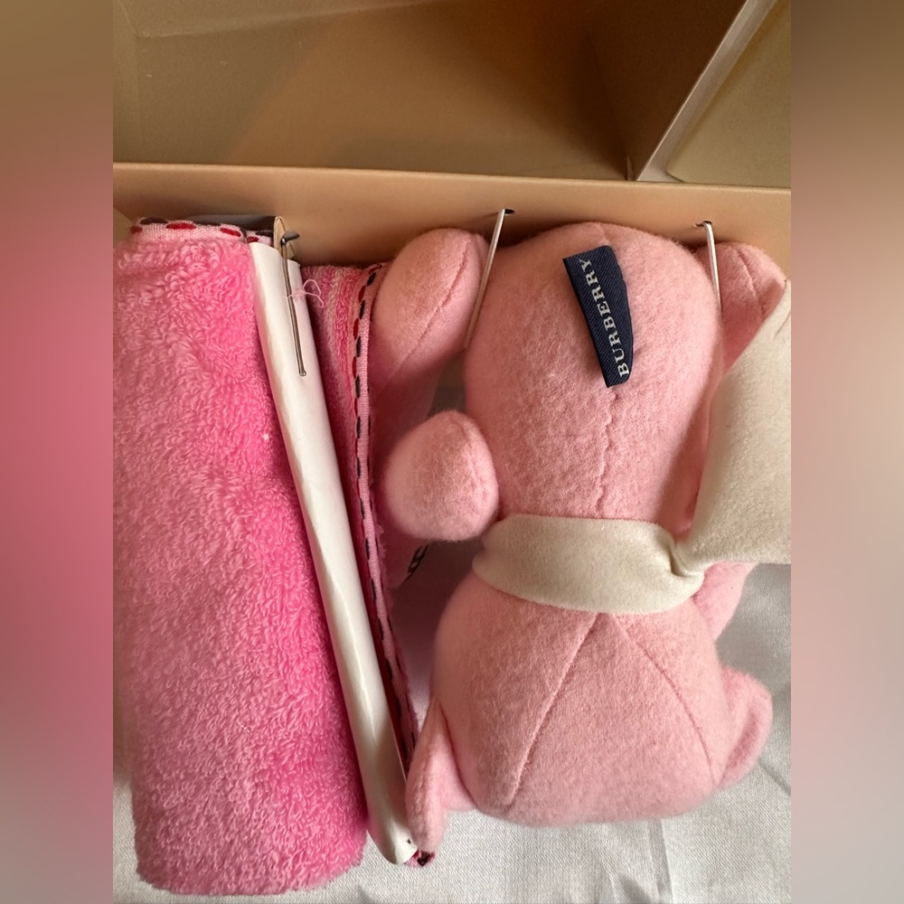 Burberry Rare Authentic Teddy Bear & Hand Towel Gift Set Collector’s Edition - Picture 9 of 14